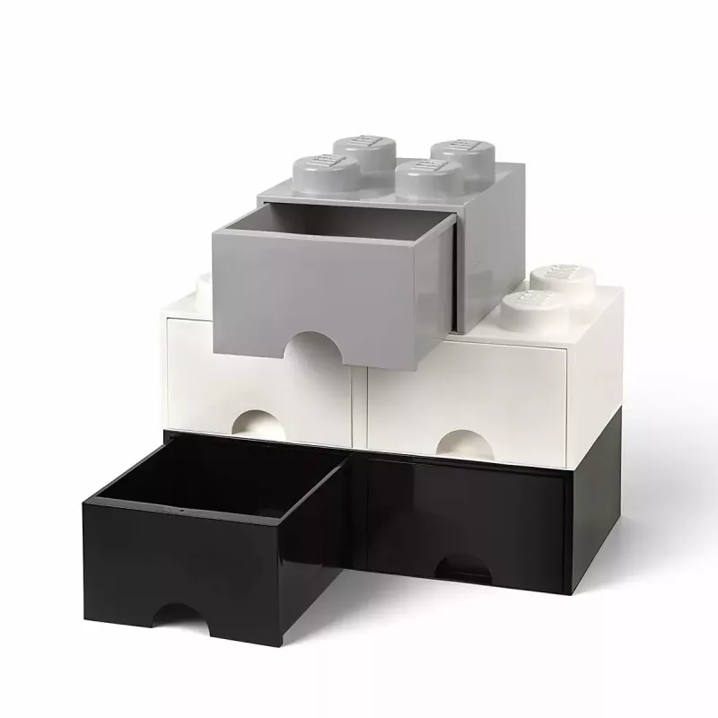 Lade-eenheid room copenhagen LEGO Brick Drawer 4, grijs, modulaire opbergla