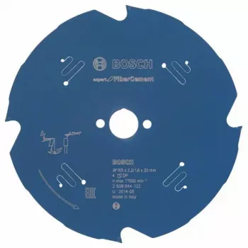 Bosch Expert for Fibre Cement cirkelzaagblad 165 mm, 4 tanden, asgat 20 mm, 2608644122