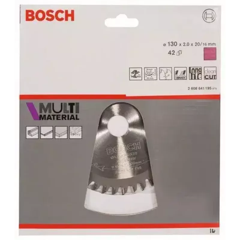 Cirkelzaagblad Bosch 2 608 641 195 13 cm boringdiameter 2 cm