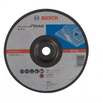 Bosch Standard for Metal A 24 P BF afbraamschijf, 230 mm, gekromd (2608603184)