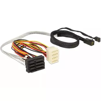 SAS-kabel DeLOCK 83390 0,5 m veelkleurig