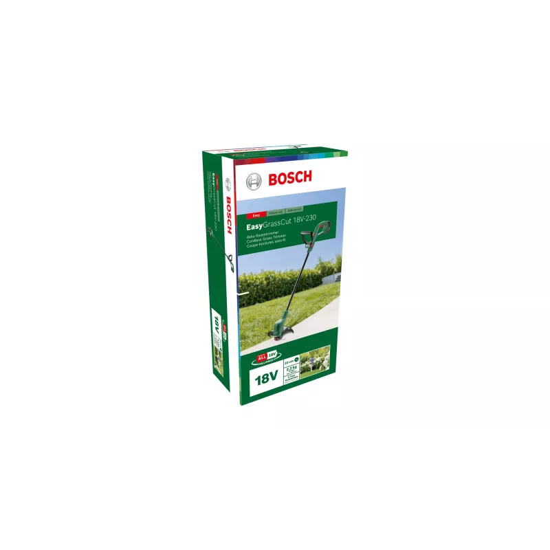 Bosch EasyGrassCut 18V-230 accu-grastrimmer, 2 Ah, 23 cm