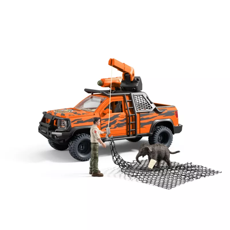 Speelset Schleich offroad-avontuur in de jungle — junglethema, kunststoffiguren, leeftijd 3–8