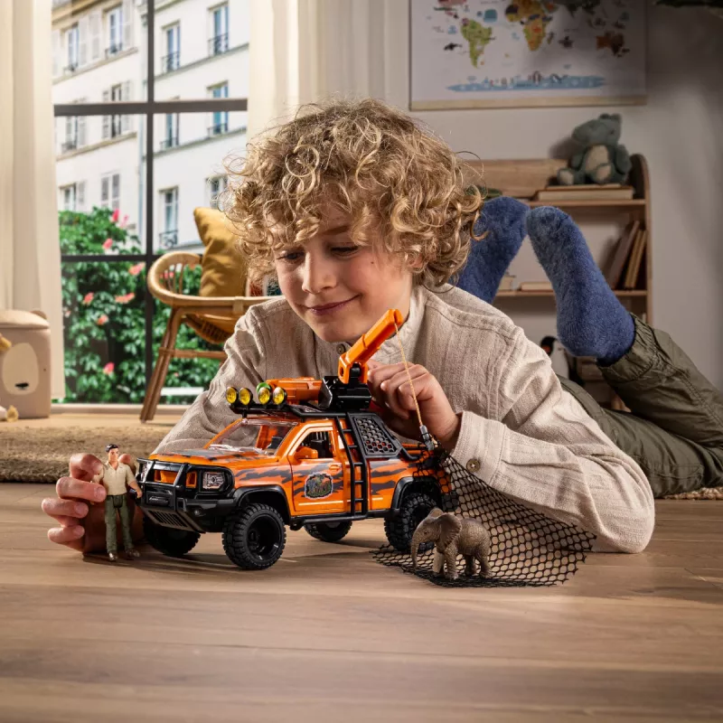 Speelset Schleich offroad-avontuur in de jungle — junglethema, kunststoffiguren, leeftijd 3–8
