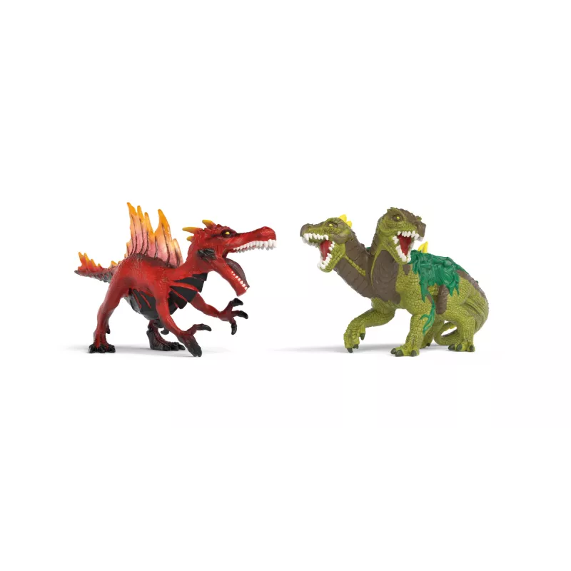 Speelfigurenset Schleich Eldrador Creatures vuur-dinosaurus vs. junglehagedis, model 70834