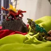 Speelfigurenset Schleich Eldrador Creatures vuur-dinosaurus vs. junglehagedis, model 70834