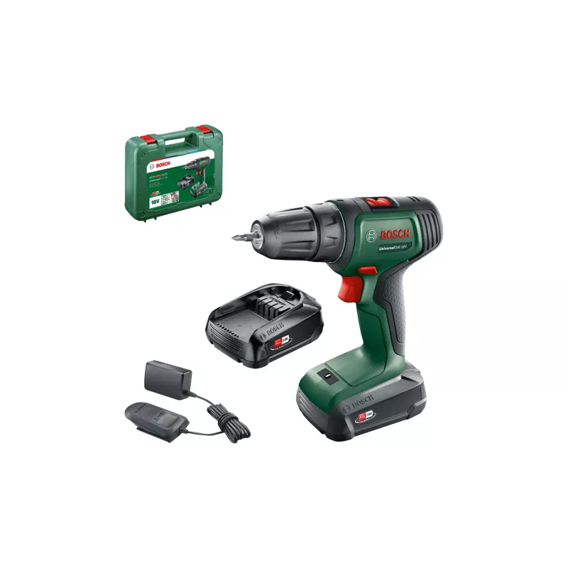Bosch UniversalDrill 18V 1450 t/min snelspanboorhouder 1,2 kg zwart, groen
