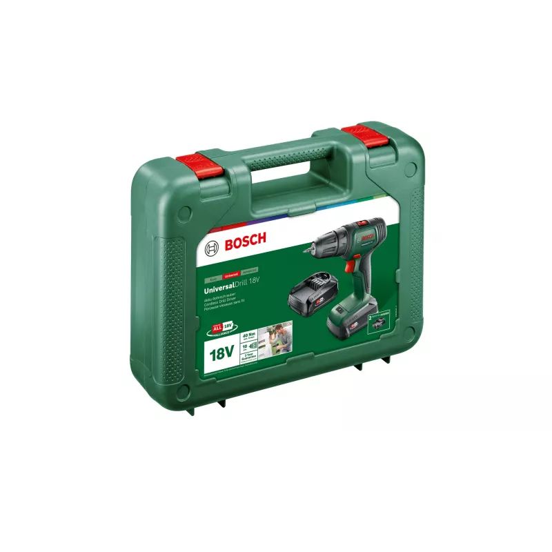 Bosch UniversalDrill 18V 1450 t/min snelspanboorhouder 1,2 kg zwart, groen