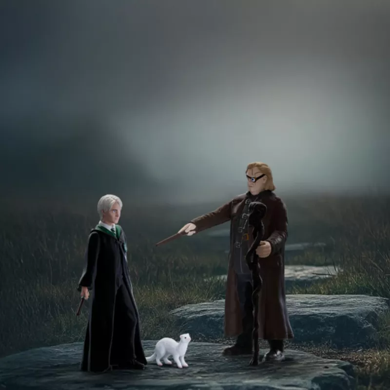 Schleich speelfigurenset Wizarding World: Mad-Eye Moody en Draco Malfoy met fret