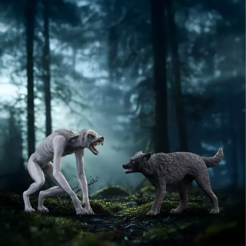 Schleich Wizarding World speelset Harry Potter weerwolf vs. Animagus figuren, verzamelfiguren