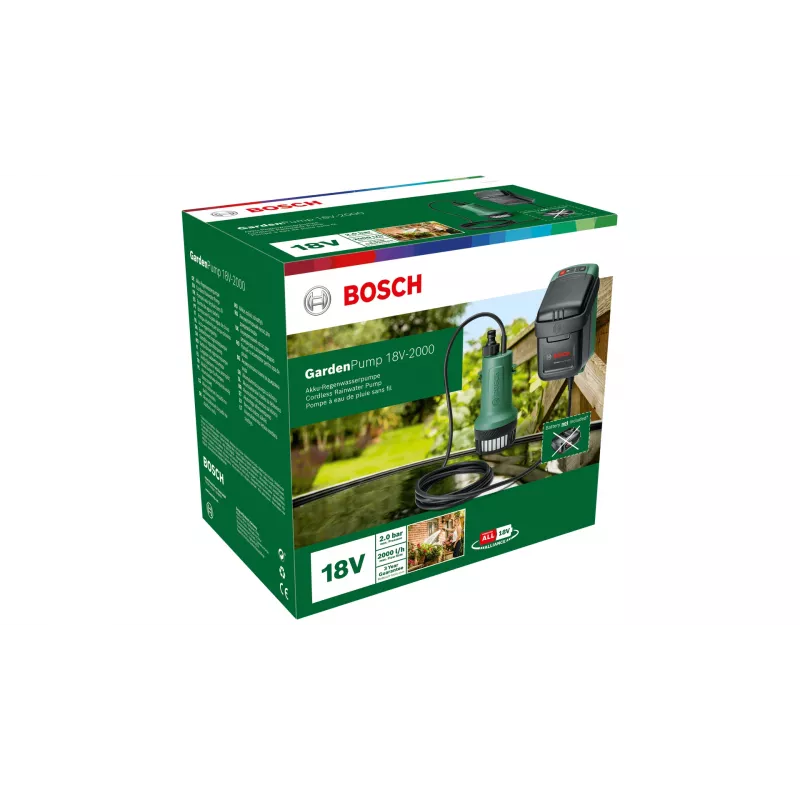 Bosch GardenPump18V-2000 2000 l/u