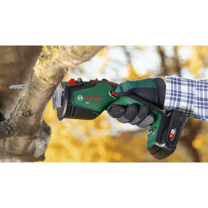 Bosch Keo 18V accu-snoeizaag, 2,0 Ah, groen/zwart