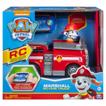 PAW Patrol, Marshall op afstand bestuurbare brandweerwagen met 2-weg besturing, voor kinderen vanaf 3 jaar