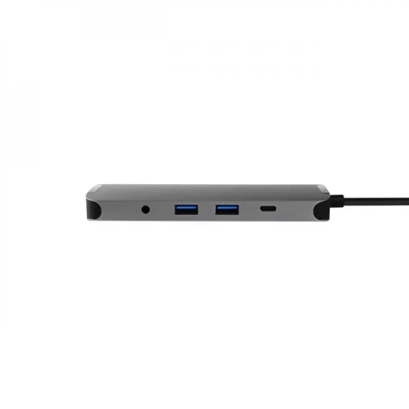 Chieftec DSC-901 USB-C dockingstation, USB 3.2 Gen 1, HDMI, Gigabit LAN, 2x USB-A, 2x USB-C, titanium