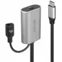 Lindy 5m USB 3.2 Gen 1 C/C Active Extension, 5 m, USB C, USB C, USB 3.2 Gen 1 (3.1 Gen 1), 5 Gbit/s, zwart
