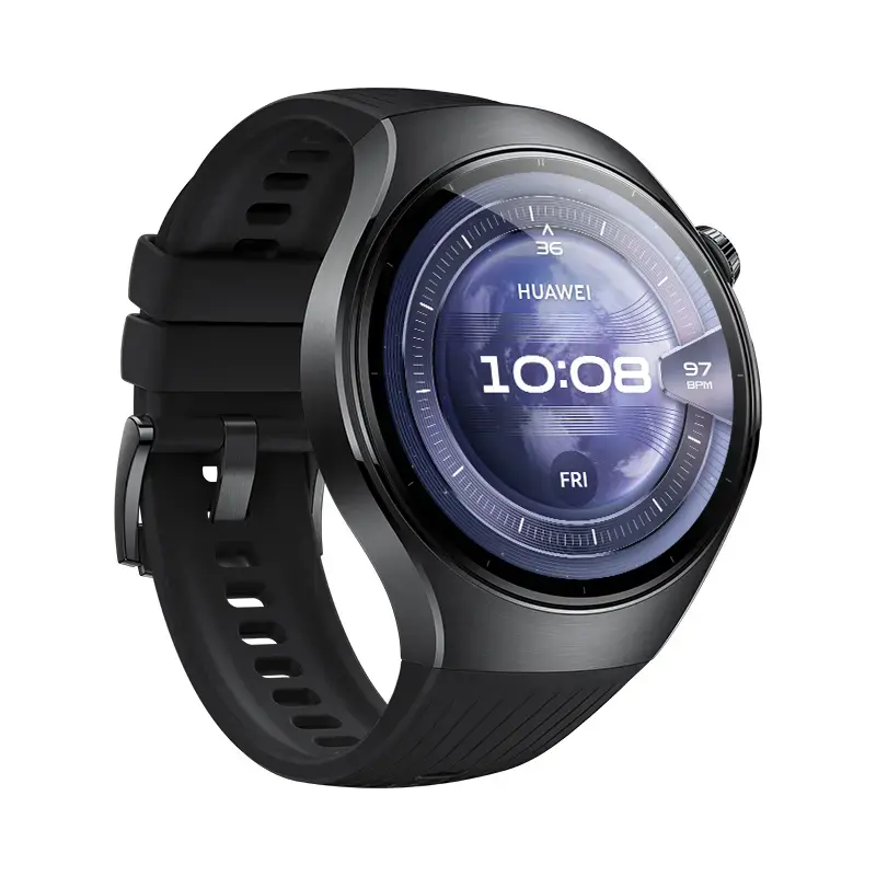 Smartwatch HUAWEI WATCH 5 — rond 46 mm, 1,38 inch display, GPS, Bluetooth, mobiel, zwart