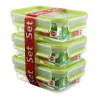 EMSA 508570 levensmiddelenbewaardoos rechthoekige doos 0,55 L transparant 3 stk.