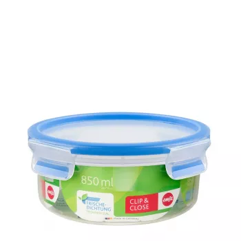 EMSA 508552 levensmiddelenbewaarcontainer ronde schaal 0,85 l transparant 1 stuk