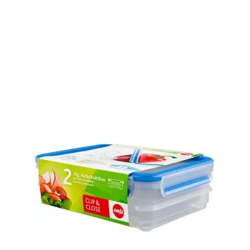 EMSA 513576 levensmiddelencontainer rechthoekige box 0,6 L transparant 1 stuk