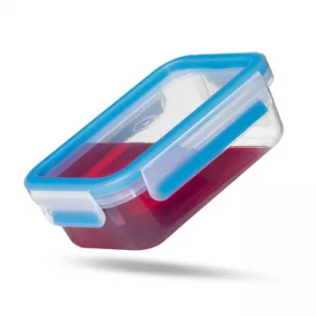 EMSA 513576 levensmiddelencontainer rechthoekige box 0,6 L transparant 1 stuk