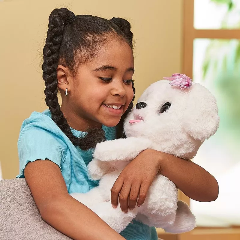 Knuffel VTech Schlecki de Kuschelwelpe — interactieve knuffelwelp van VTech