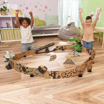Speelgoed-racebaanset VTech Car-Board Racers Dino Adventure Set, baan