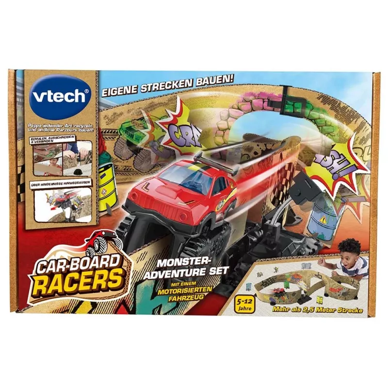 VTech Car-Board Racers 563904, 5 jaar, batterijen vereist, AA, karton, rubber, veelkleurig