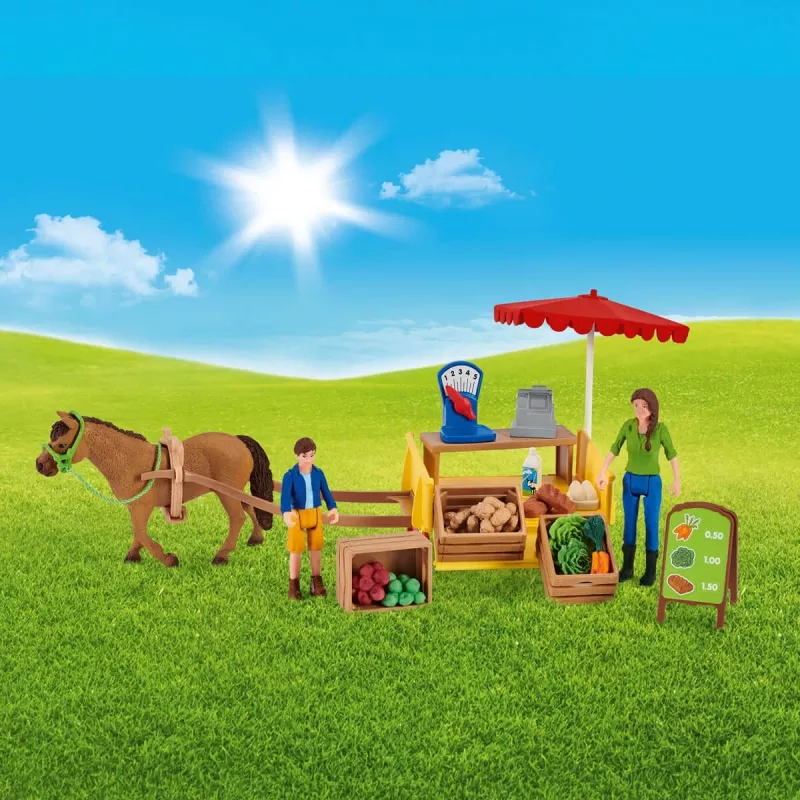 Mobiele farmstand Schleich Farm Life Sunny Day 42528