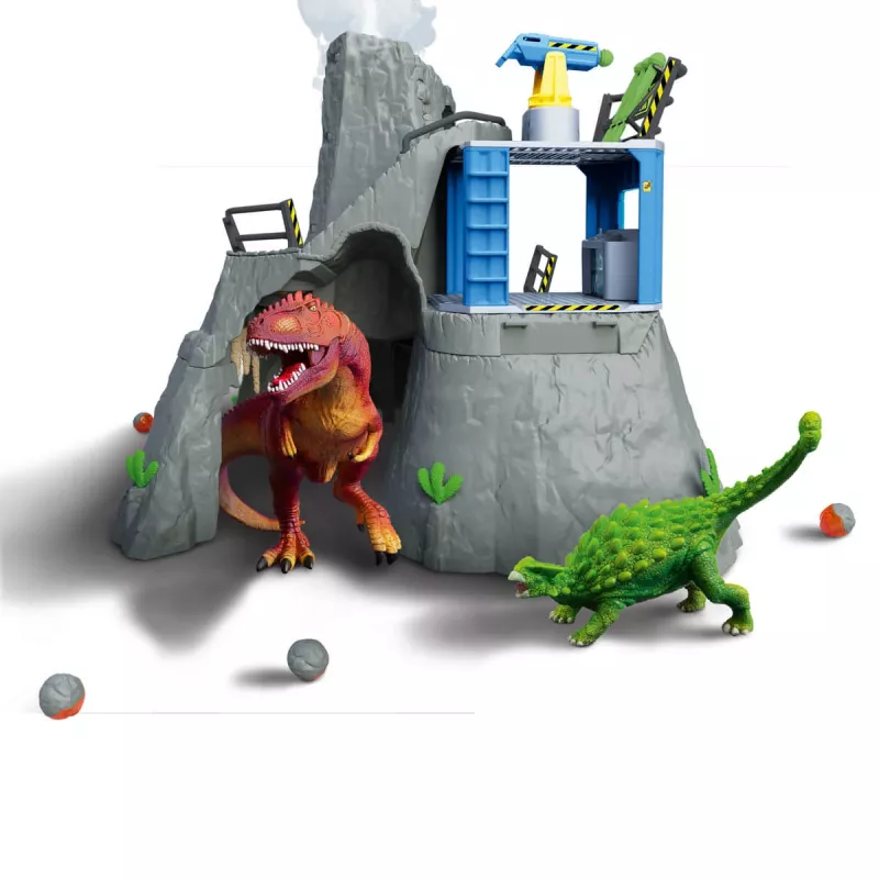 Schleich dinosaurus vulkaan-expeditiebasiskamp veelkleurig 42564
