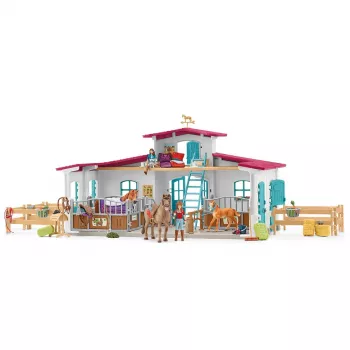 schleich HORSE CLUB Reitzentrum am See, boerderij, paardenstal, paarden, 5 jaar, veelkleurig, kunststof