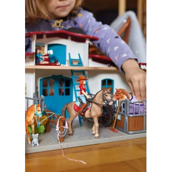 schleich HORSE CLUB Reitzentrum am See, boerderij, paardenstal, paarden, 5 jaar, veelkleurig, kunststof