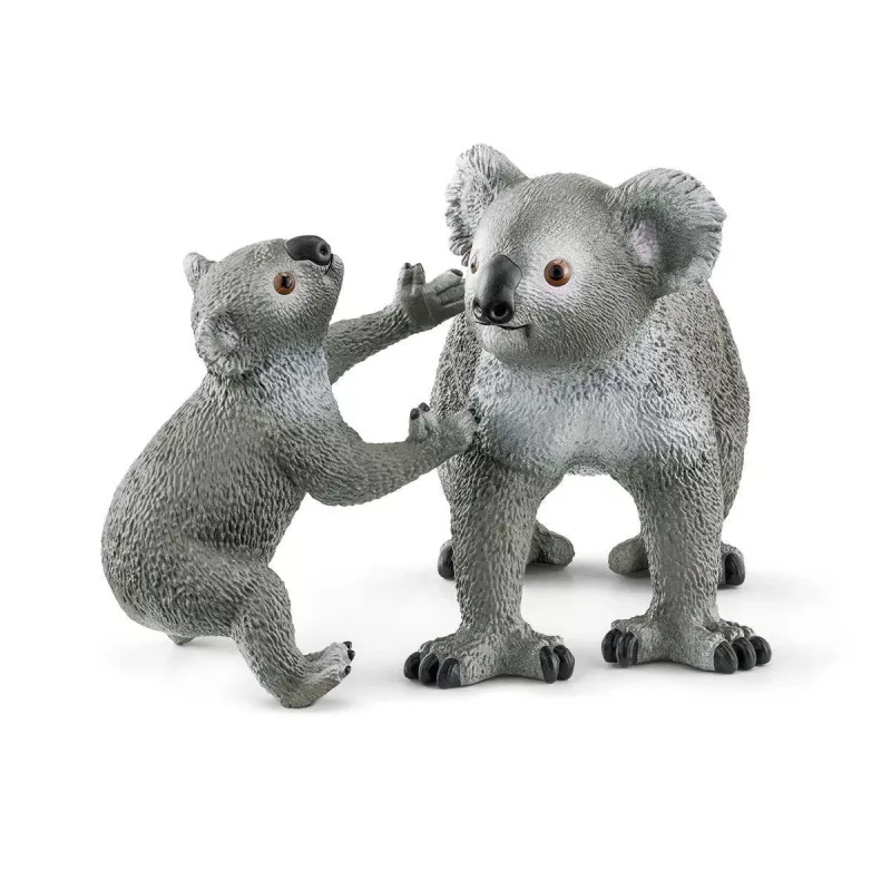 Schleich WILD LIFE Koala-moeder met baby 42566 groengrijs