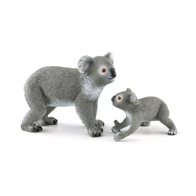 Schleich WILD LIFE Koala-moeder met baby 42566 groengrijs