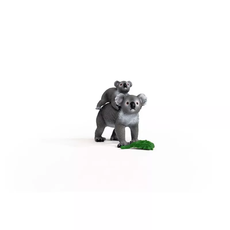 Schleich WILD LIFE Koala-moeder met baby 42566 groengrijs
