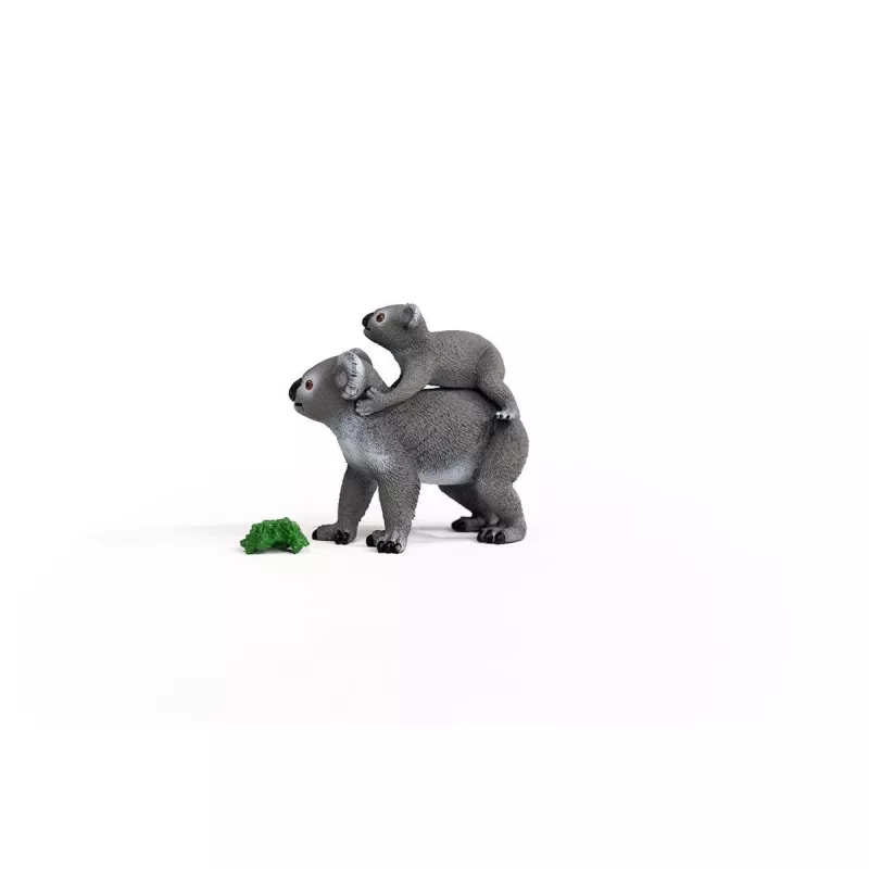 Schleich WILD LIFE Koala-moeder met baby 42566 groengrijs