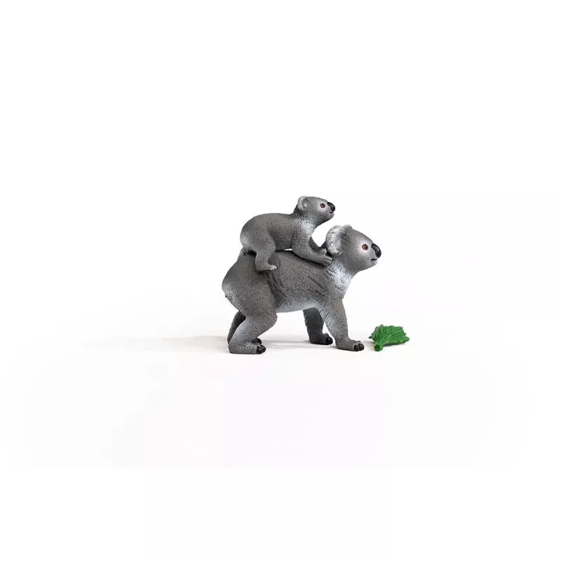 Schleich WILD LIFE Koala-moeder met baby 42566 groengrijs