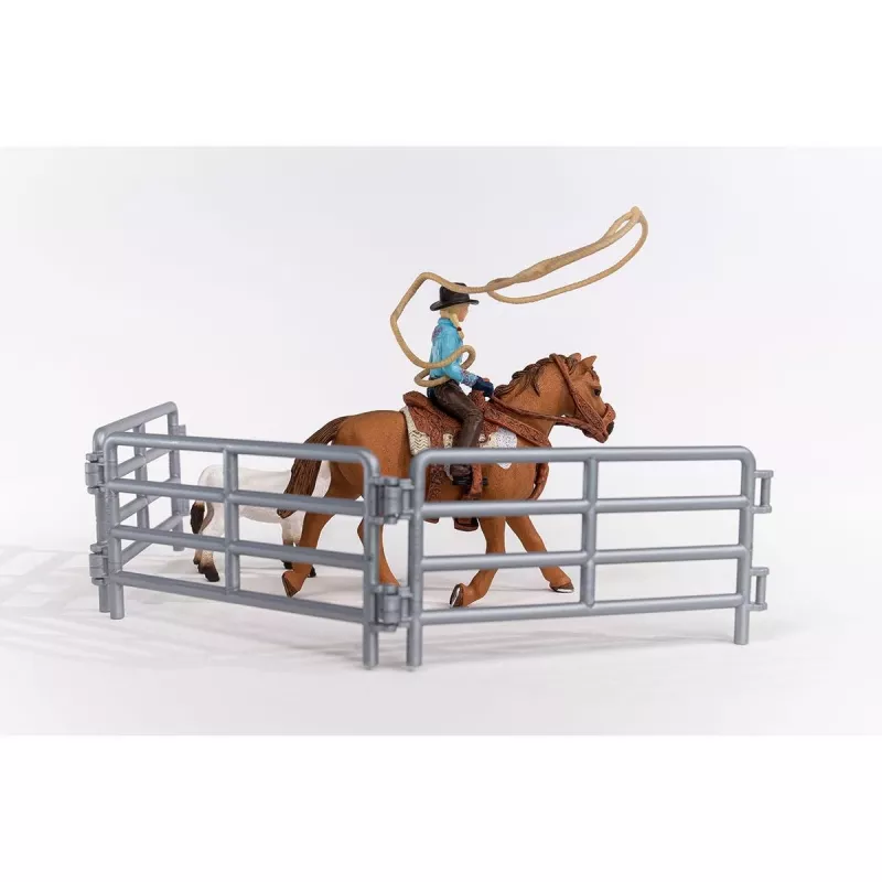 schleich Cowgirl Team Roping Fun, 3 jaar, veelkleurig