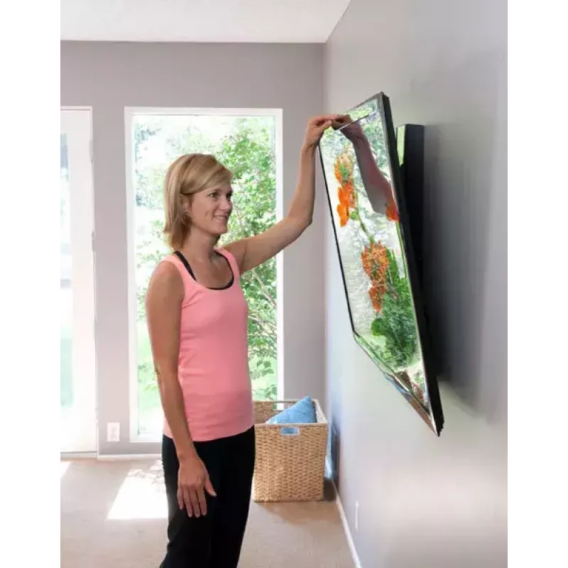 Ergotron Glide Wall Mount HD 61-061-085 wandbeugel, tot 152,4 cm (60 inch), in hoogte verstelbaar, kantelbaar, 18,1 kg, zwart