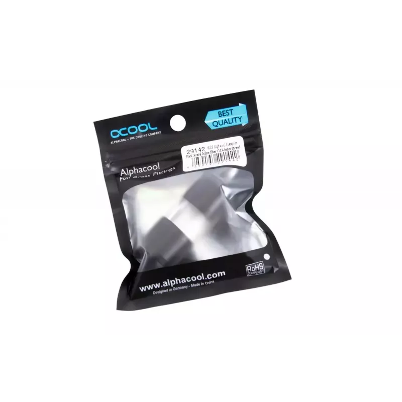 Computerkoelsysteem Alphacool 29142 acetaal acryl zwart transparant 1/4 inch