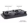 Koelsysteem Alphacool 24831 silicone zwart 14cm ventilator