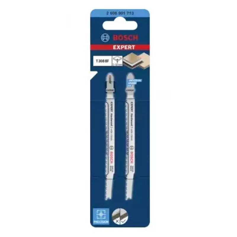 Decoupeerzaagblad Bosch T 308 BF bimetaal 2 stuks snijdikte 5 cm