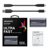 ADATA SE880 500 GB USB Type-C 3.2 Gen 2 (3.1 Gen 2) Wi-Fi grijs