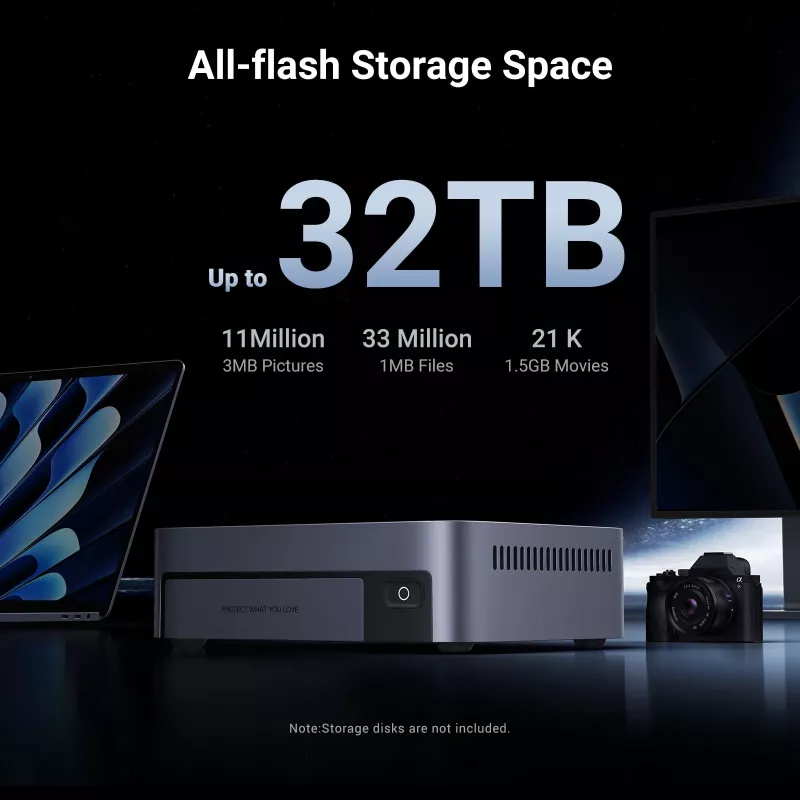 Ugreen DXP480T Plus NAS desktop Intel® Core™ i5 8 GB DDR5 grijs