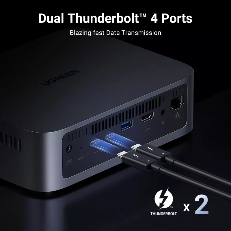 Ugreen DXP480T Plus NAS desktop Intel® Core™ i5 8 GB DDR5 grijs