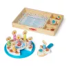 Melissa & Doug verjaardagstaart – houten speelgoedvoedsel met mengbare decoraties en 7 kaarsen