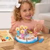 Melissa & Doug verjaardagstaart – houten speelgoedvoedsel met mengbare decoraties en 7 kaarsen