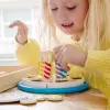 Melissa & Doug verjaardagstaart – houten speelgoedvoedsel met mengbare decoraties en 7 kaarsen