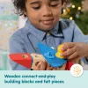 Melissa & Doug Blockables Voertuigen houten bouwset, 54 stuks, 6074902