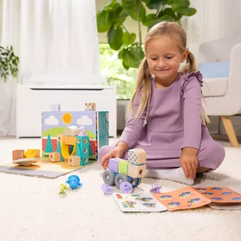 Melissa & Doug MDT BBN Blockables Town Pyst GML, 2 jaar, 73 stuks, kunststof, hout