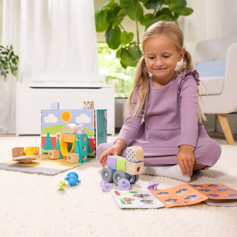 Melissa & Doug MDT BBN Blockables Town Pyst GML, 2 jaar, 73 stuks, kunststof, hout